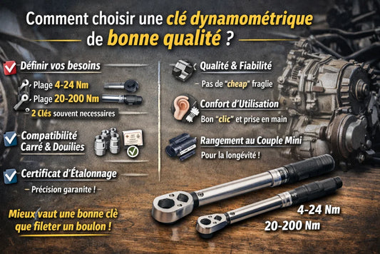 Comment choisir une clé dynamométrique de bonne qualité ?