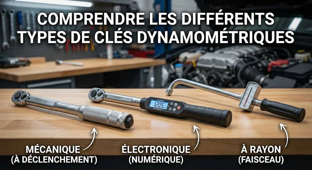 Comprendre les différents types de clés dynamométriques