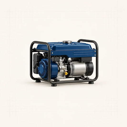 Groupe électrogène portable à châssis tubulaire avec moteur et alternateur