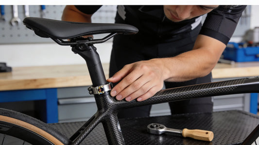 Couple de serrage tige de selle carbone : ne pas dépasser 5 N.m sans risque