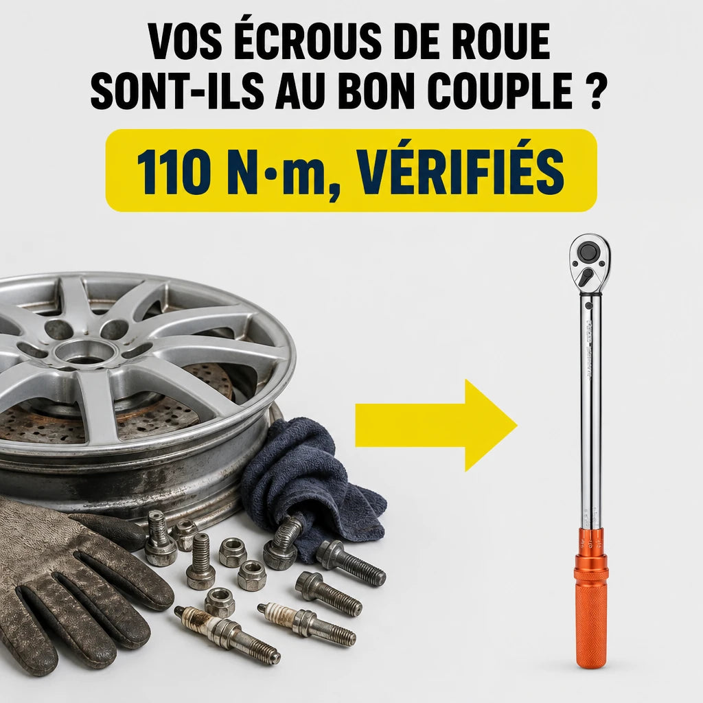 Clé Dynamométrique 1/2" Auto et Précision Certifiée