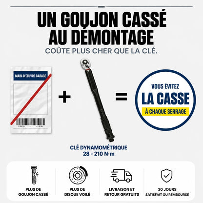 Clé Dynamométrique 1/2" Maintenance Roues & Châssis