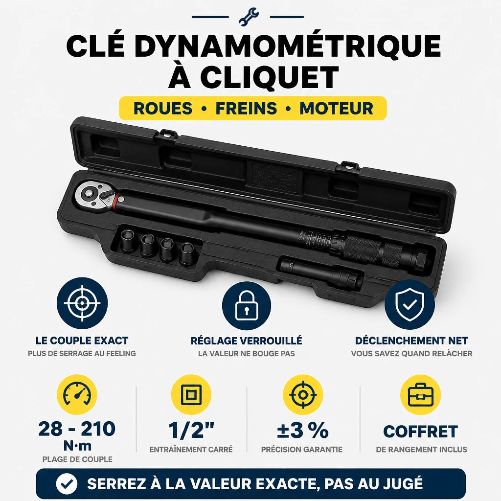 Clé Dynamométrique 1/2" Maintenance Roues & Châssis