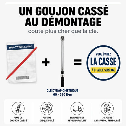 Clé Dynamométrique 1/2" Spécial Roues & Châssis Renforcée