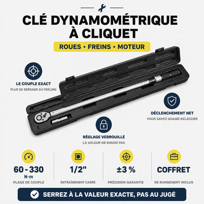 Clé Dynamométrique 1/2" Spécial Roues & Châssis Renforcée