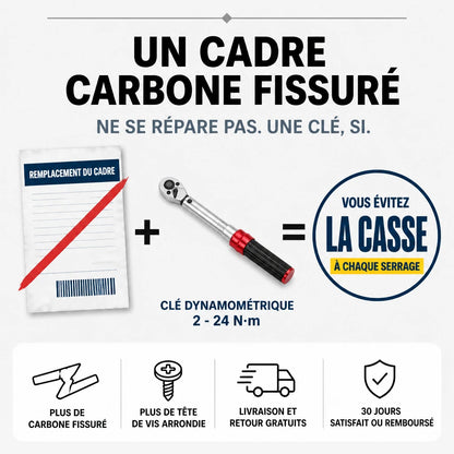 Clé Dynamométrique 1/4" Kit Entretien Vélo & Moto