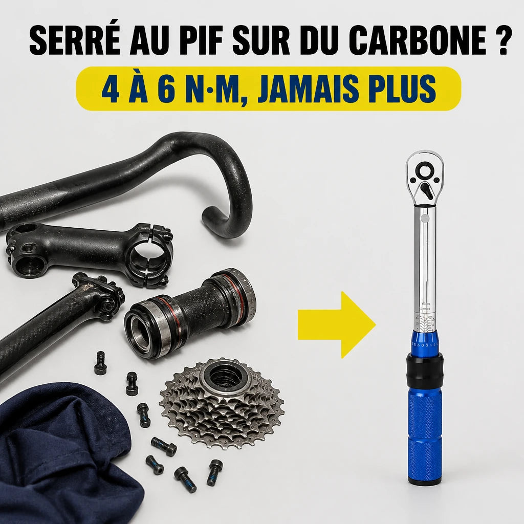 Clé Dynamométrique 1/4" Kit Spécial Vélo & Carbone