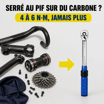 Clé Dynamométrique 1/4" Kit Spécial Vélo & Carbone