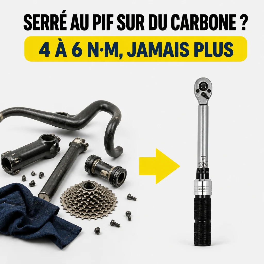 Clé Dynamométrique 1/4" Spécial Vélo & Carters