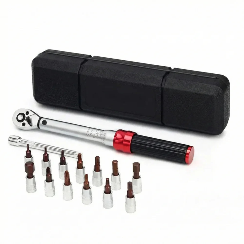 Clé Dynamométrique 1/4" Kit Entretien Vélo & Moto