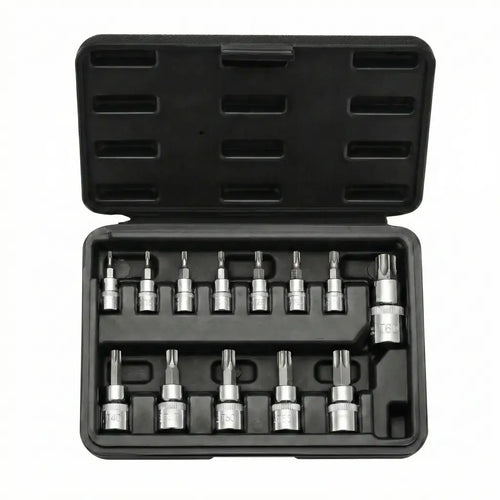 Coffret de douilles embouts Torx 1/4", 3/8" et 1/2" Acier Renforcé