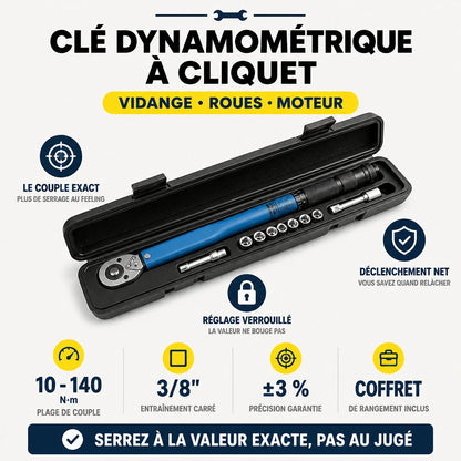 Clé Dynamométrique 3/8" L'Universelle Auto & Moto