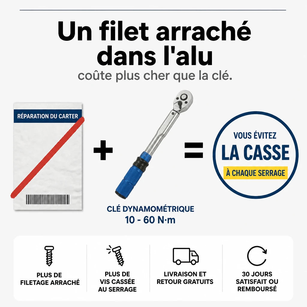 Clé Dynamométrique 3/8" Maintenance Cycle & Moto