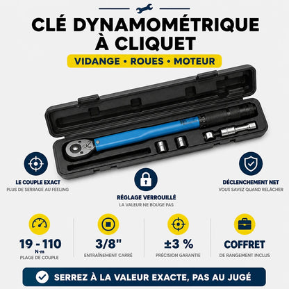 Clé Dynamométrique 3/8" Maintenance Moto & Auto