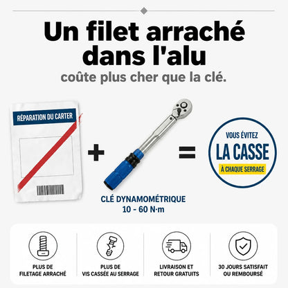 Clé Dynamométrique 3/8" Polyvalence Auto & Moto