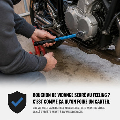 Clé Dynamométrique 3/8" Protection Filetages Aluminium