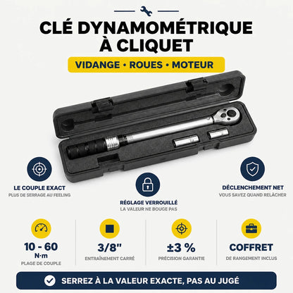 Clé Dynamométrique 3/8" Spécial Visserie Sensible