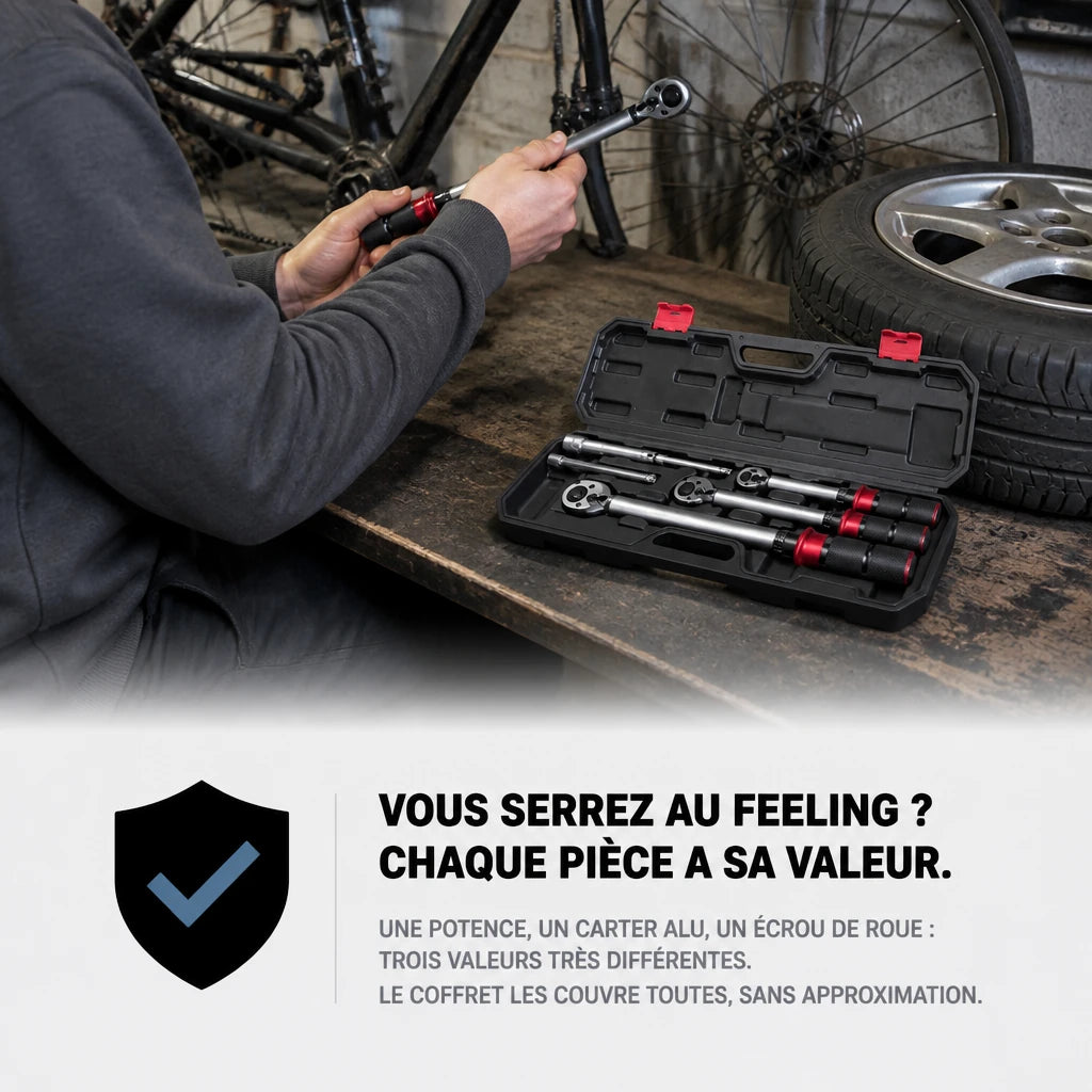 Clé Dynamométrique Coffret Kit Atelier Complet
