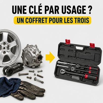 Clé Dynamométrique Coffret Kit Auto, Moto & Vélo