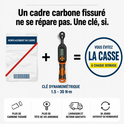 Clé Dynamométrique Digitale 1/4" Kit Précision Ultime