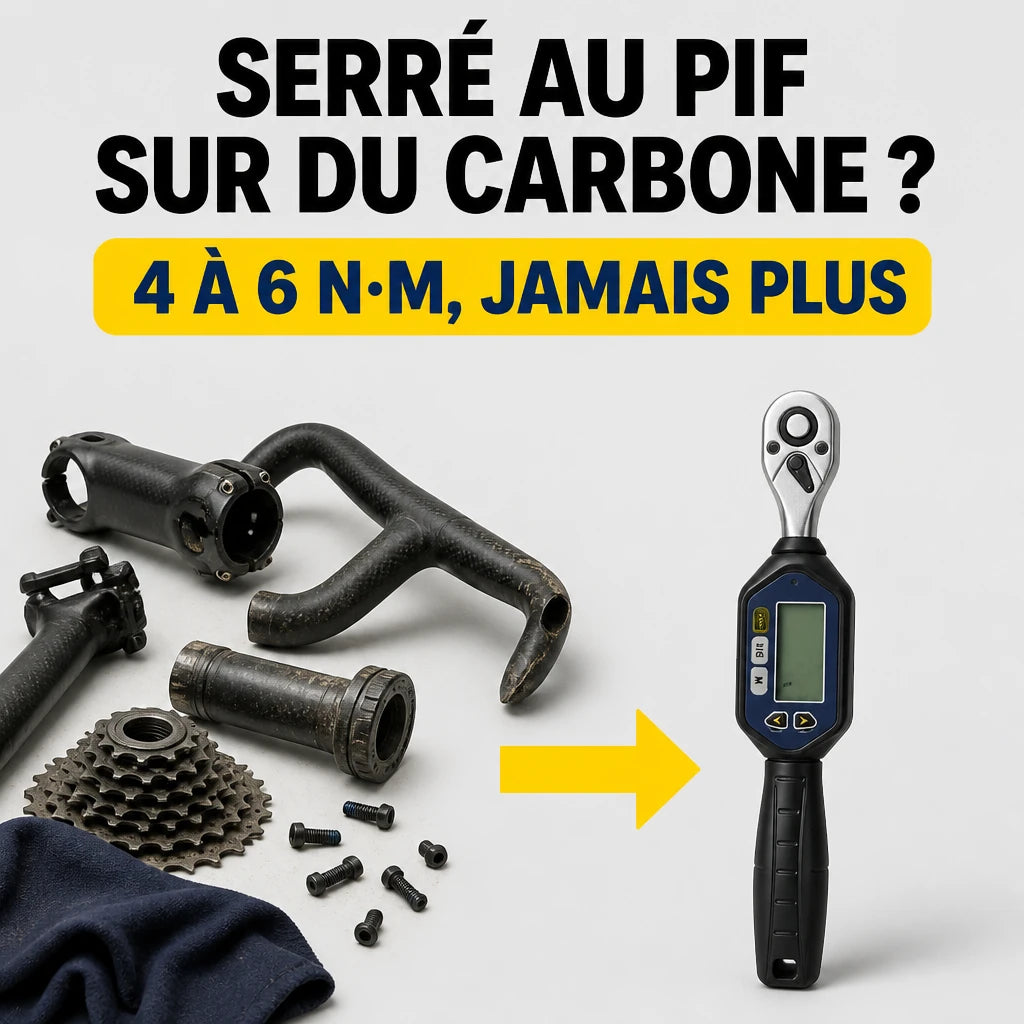 Clé Dynamométrique Digitale 1/4" Vélo Carbone & VTT