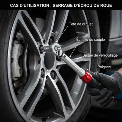 Clé Dynamométrique 3/8" Standard Pro Maintenance — serrage des écrous de roue