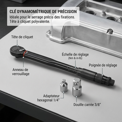 Clé Dynamométrique 3/8" Maintenance Cycle & Moto — présentation atelier